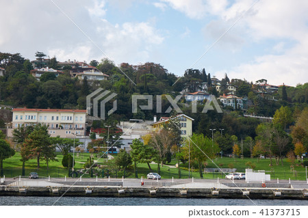 Landscape panoramic view from the sea to the historical part of Istanbul, Turkey. Landscape panoramic view from the sea to the historical part of Istanbul, Turkey. 41373715