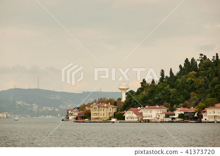 Landscape panoramic view from the sea to the historical part of Istanbul, Turkey. Landscape panoramic view from the sea to the historical part of Istanbul, Turkey. 41373720