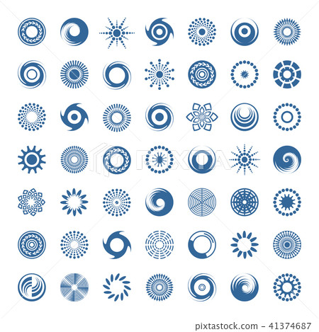 Design elements set. Abstract icons . 41374687