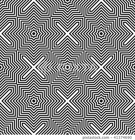 Seamless geometric checked pattern. Lines texture. Seamless geometric checked pattern. Lines texture. 41374690