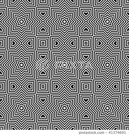 Seamless geometric pattern. Lines texture. 41374691