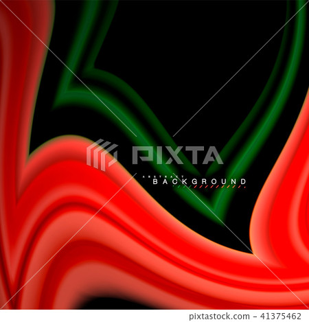 Geometric shapes created with fluid multicolored lines 41375462