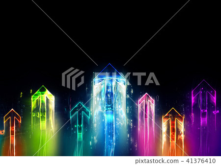 Myriad light arrows ascending 41376410