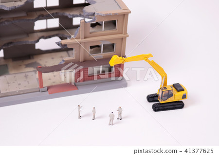 Construction of demolition construction heavy machinery 41377625