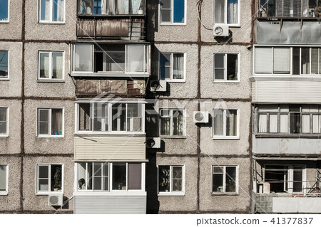 Old, poor, cheap housing. Old, poor, cheap housing. 41377837