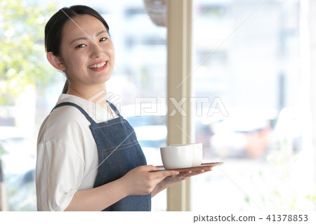 Cafe clerk female Cafe clerk female 41378853
