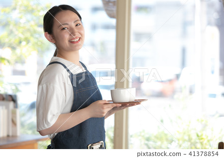 Cafe clerk female Cafe clerk female 41378854