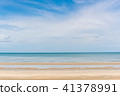 Tropical beach Sea,Sand and summer day 41378991