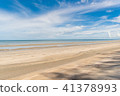 Tropical beach Sea,Sand and summer day 41378993