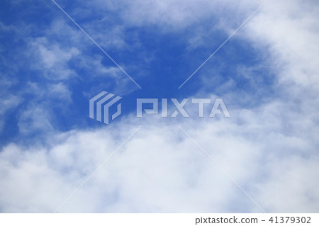 blue sky with fluffy cloud bright beautiful  41379302
