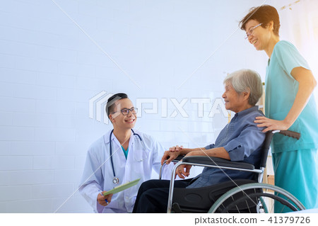 Doctor and nurse working with Stethoscope Doctor and nurse working with Stethoscope 41379726
