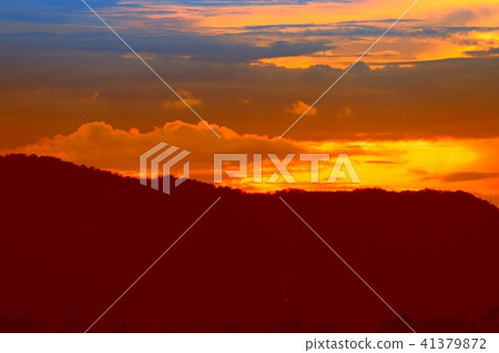 sky red in sunset and cloud colorful evening sky red in sunset and cloud colorful evening 41379872