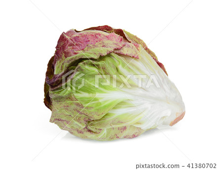 whole radicchio isolated on white background 41380702