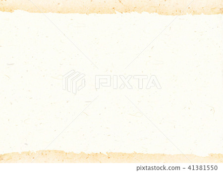 與上面和下面被撕毀的踪影的韓國傳統紙背景。 41381550