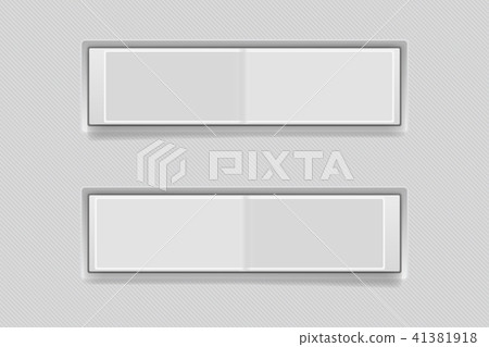 Toggle switch buttons. Blank 3d gray icons On and Off Toggle switch buttons. Blank 3d gray icons On and Off 41381918