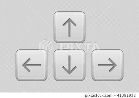 Arrows keypad. Gray UI elements 41381938