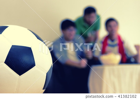 young man and old man father son watch Football young man and old man father son watch Football 41382102