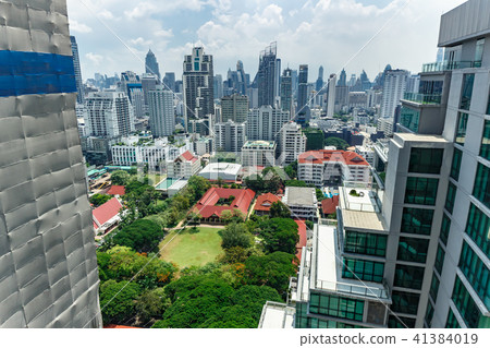 Large city view landscape Business Mansion Office Hotel Thailand Bangkok New York Paris 41384019