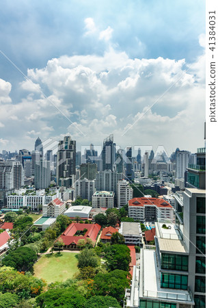 Large city view landscape Business Mansion Office Hotel Thailand Bangkok New York Paris 41384031
