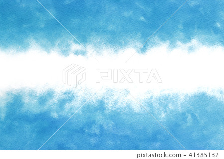 水波藍色夏天水彩背景 41385132
