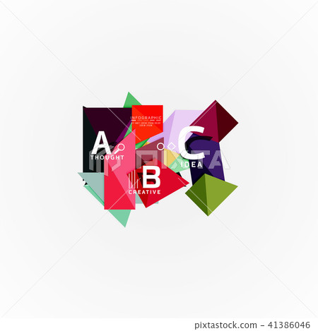 Vector infographic options banner, paper style design Vector infographic options banner, paper style design 41386046