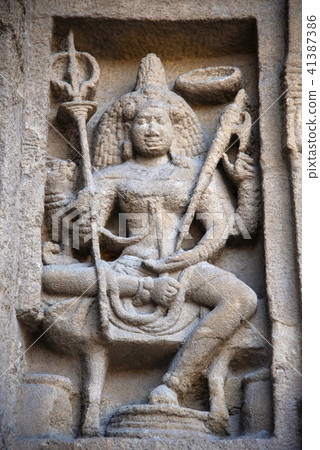 Wall of Kanchi Kailasanathar temple Tamil Nadu Wall of Kanchi Kailasanathar temple Tamil Nadu 41387386