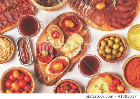 Typical spanish tapas concept. 41388317