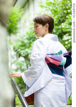 Women kimono outdoor Women kimono outdoor 41388559