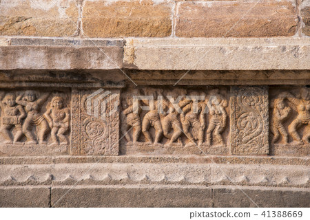 Carved panel depicting women dancing to music Carved panel depicting women dancing to music 41388669