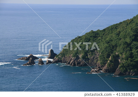 Scenery from Yokonami Skyline in Kochi Prefecture 41388929
