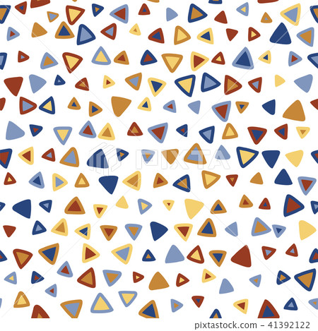 Triangle colorful seamless pattern - Stock Illustration [41392122] - PIXTA