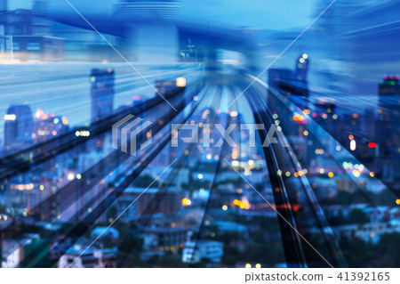 Blur twilight blur bokeh city downtown Blur twilight blur bokeh city downtown 41392165
