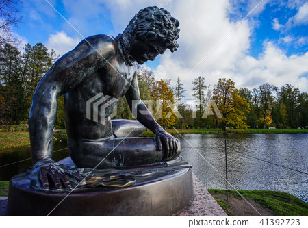 Ancient sculptures at the garden Ancient sculptures at the garden 41392723