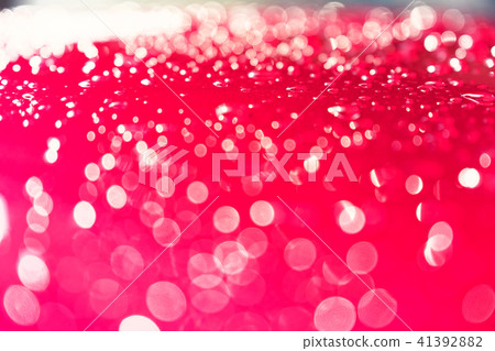 bokeh Red glitter vintage lights background 41392882
