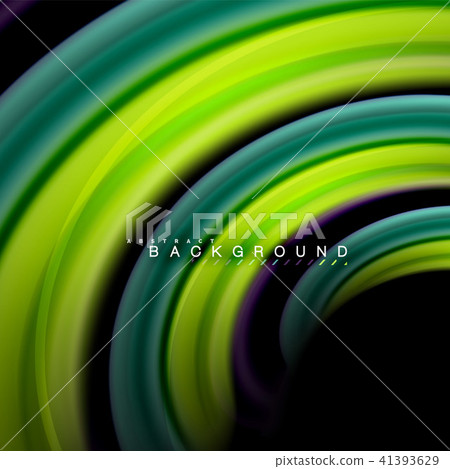 Fluid mixing colors vector wave abstract background design. Colorful mesh waves 41393629