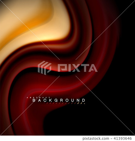 Fluid mixing colors vector wave abstract background design. Colorful mesh waves 41393646