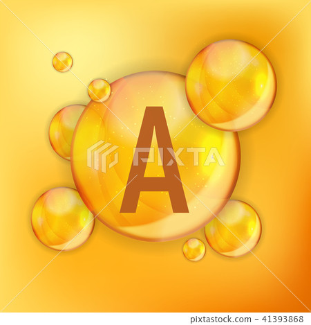 Vitamin A Icon Antioxidant. Vector Illustration 41393868