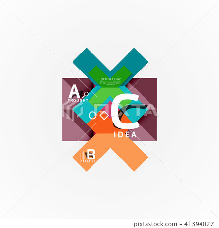 Vector infographic options banner, paper style design Vector infographic options banner, paper style design 41394027