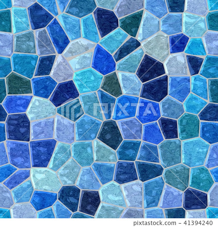 marble mosaic seamless background marine blue 41394240