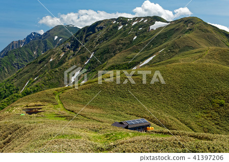 View of Sasahara of Horie Pass, Mt. Tanigawa, Ichinourakadake · Mt. View of Sasahara of Horie Pass, Mt. Tanigawa, Ichinourakadake · Mt. 41397206
