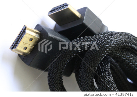HDMI data cable computer television isolat white b HDMI data cable computer television isolat white b 41397412