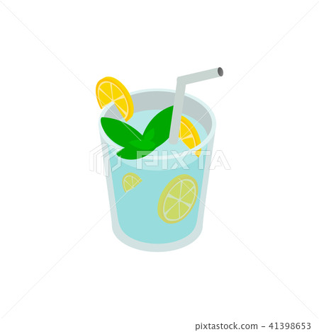 Caipirinha cocktail drink icon, isometric 3d style Caipirinha cocktail drink icon, isometric 3d style 41398653