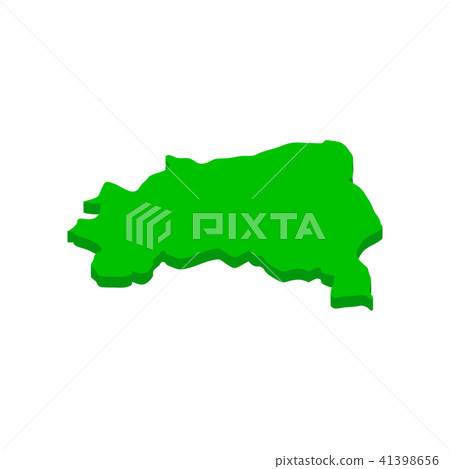 Brazil map icon, isometric 3d style Brazil map icon, isometric 3d style 41398656