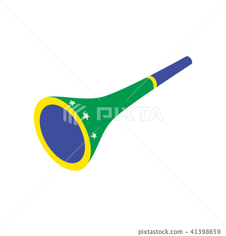 Vuvuzela trumpet icon, isometric 3d style Vuvuzela trumpet icon, isometric 3d style 41398659