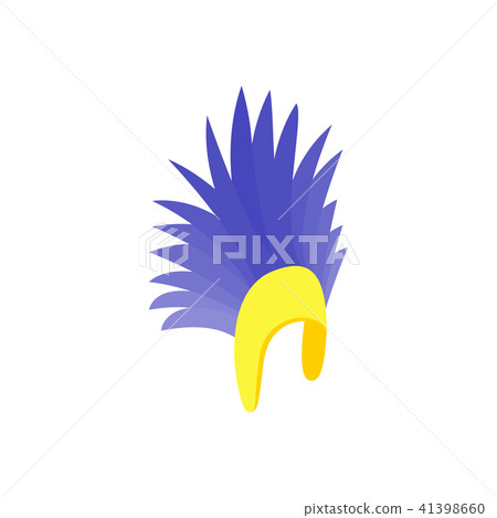 Feathers hat icon, isometric 3d style Feathers hat icon, isometric 3d style 41398660