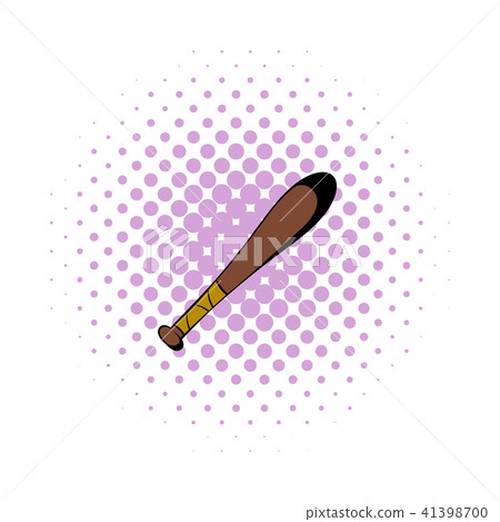 Baseball bat icon in comics style 41398700