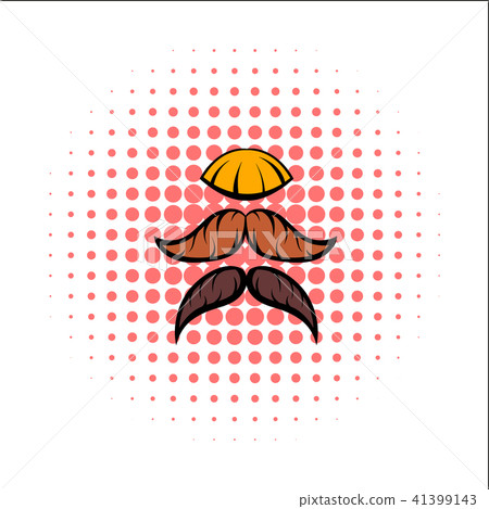 Mustache comics icon  41399143