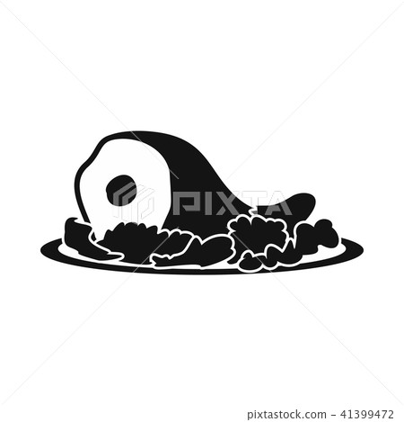 Roast pork knuckle icon, simple style Roast pork knuckle icon, simple style 41399472