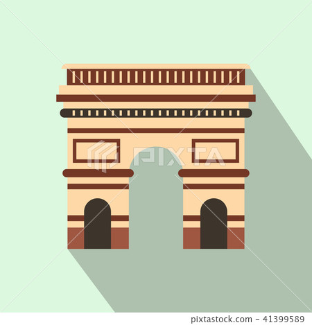 Triumphal arch icon, flat style Triumphal arch icon, flat style 41399589