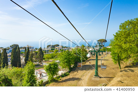 Chairlift in Anacapri at Capri Island, Italy Chairlift in Anacapri at Capri Island, Italy 41400950